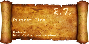 Ruttner Tina névjegykártya